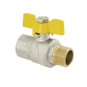 Кран кульовий Raftec YELLOW PN40 ВЗ 1/2 ' GRB11 №1