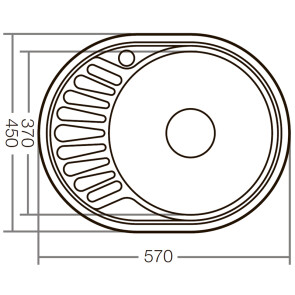 Мийка кухонна ZERIX Z5745-06-180D (decor) (ZX1591) №2