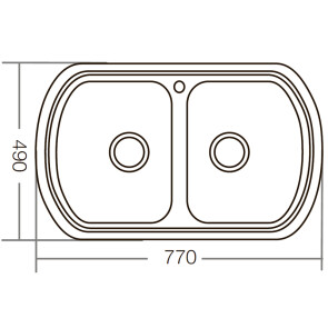 Мийка кухонна ZERIX Z7749-08-180D (decor) (ZM0566) №4