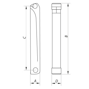 Радиатор секционный KOER EXTREME 100 Bimetal-500 (KR2752) №4