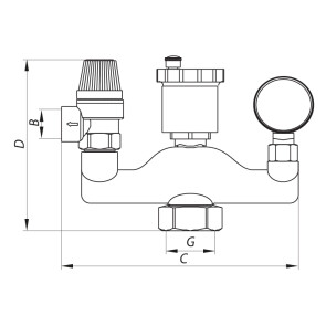 Група безпеки 1" KOER KR.105P (KR2675) №3