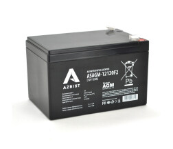 Акумулятор AZBIST Super AGM ASAGM-12120F2, Black Case, 12V 12.0Ah (151х98х 95 (101) ) Q6/192