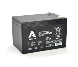 Аккумулятор AZBIST Super AGM ASAGM-12120F2, Black Case, 12V 12.0Ah (151х98х 95 (101) ) Q6/192 №1