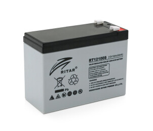 Акумуляторна батарея AGM RITAR RT12100S, Gray Case, 12V 10.0Ah ( 151 х 98 х 95 (101 ) ) Q8 №1