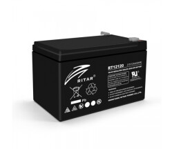 Акумуляторна батарея AGM RITAR RT12120B, Black Case, 12V 12.0Ah (151х98х 95 (101) ) Q4