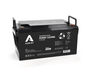 Акумулятор AZBIST Super AGM ASAGM-12650M6, Black Case, 12V 65.0Ah ( 348 х 168 х 178 ) Q1/48 №1