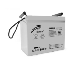 Акумуляторна батарея AGM RITAR RA12-60, Gray Case, 12V 60.0Ah ( 260 x 169 x 211 (218) ) Q1