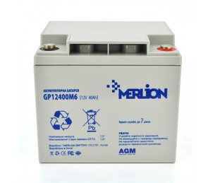 Аккумуляторная батарея MERLION AGM GP12400M6 12 V 40 Ah ( 196 x 165 x 175 ) Q1/96 №1