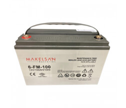 Акумуляторна батарея AGM MAKELSAN 6-FM-100, Gray Case, 12V 100.0Ah ( 329 x 172 x 218 ) Q1