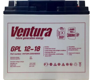 Аккумуляторная батарея Ventura 12V 18Ah (181*76*166мм), Q2 №1