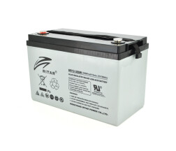 Акумуляторна батарея AGM RITAR HR12380W, Gray Case, 12V 100.0Ah ( 328 х 172 х 215 (220 )) 30.50kg Q1/36