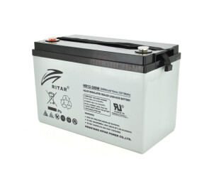 Акумуляторна батарея AGM RITAR HR12380W, Gray Case, 12V 100.0Ah ( 328 х 172 х 215 (220 )) 30.50kg Q1/36 №1