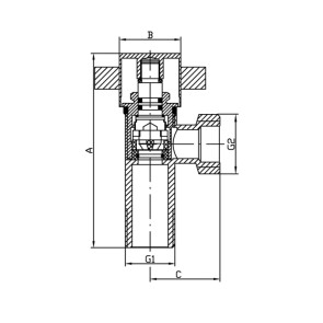 Кран KOER KR.519 - 1/2x1/2 №2