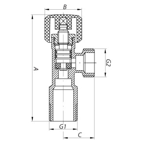 Кран вентильний KOER 1/2x1/2 (KR.510) №2