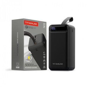 Повербанк 50000mAh TITANUM 741S 22.5W Black №1