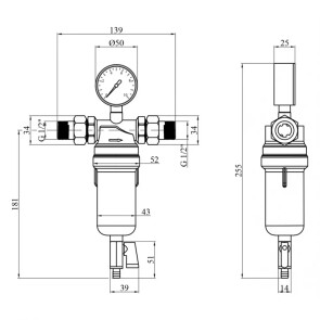 Фільтр самоочисний Karro Super 1/2" KR-88043 в коробці №2