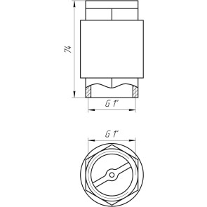 Клапан зворотного ходу води SELBA 1″ SL1541 №5