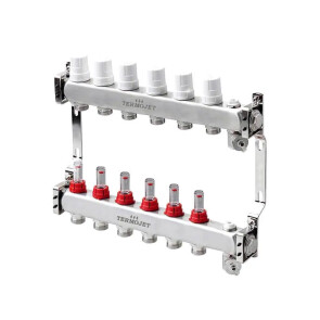 Коллектор для теплого пола Termojet TJ-W-06 с расходомерами №1