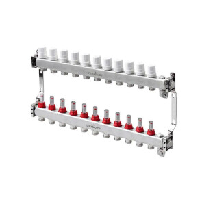 Колектор для теплої підлоги Termojet TJ-W-11 з витратомірами №1