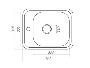 Гранитная мойка для кухни PLATINUM 4050 RUBY глянец шоколад №6