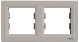 Рамка 2-постова, горизонтальна, Бронза, Asfora EPH5800269 №1