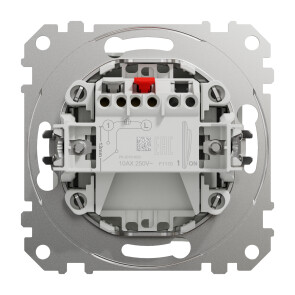 Одноклавишный выключатель 10А-250В, Белый, Sedna Design SDD111101 №2