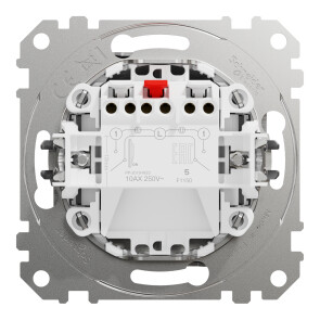 Двухклавишный выключатель 10А-250В, Алюминий матовый, Sedna Design SDD170105 №2