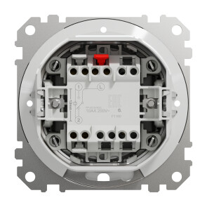 Одноклавішний прохідний перемикач IP44, 10А-250В, Береза, Sedna Design SDD280106 №2