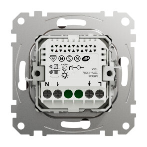 Датчик руху з кнопкою, 160град, 10А-230В, Венге, Sedna Design SDD181504 №2