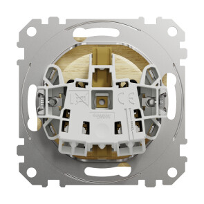 Розетка силовая с заземлением, 16A - 250В со шторками, Береза, Sedna Design SDD180022 №2
