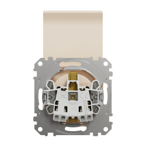 Розетка силовая с заземлением с крышкой, 16A - 250В со шторками, Бежевый, Sedna Design SDD112024 №2