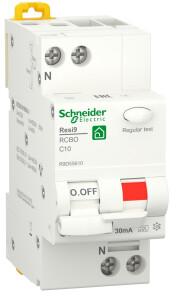 Диференційний автомат 6kA 1P+N 10A C 30mA А, Resi9 Schneider Electric R9D55610 №1