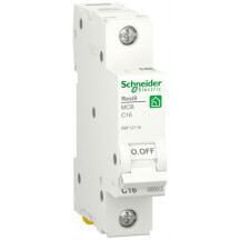 Автоматичний вимикач 6kA 1P 16A C, Resi9 Schneider Electric R9F12116