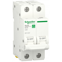 Автоматичний вимикач 6kA 2P 20A C, Resi9 Schneider Electric R9F12220