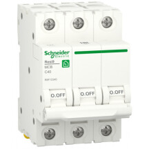 Автоматичний вимикач 6kA 3P 40A C, Resi9 Schneider Electric R9F12340