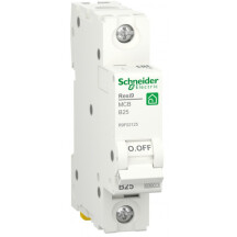 Автоматичний вимикач 6kA 1P 25A В, Resi9 Schneider Electric R9F02125