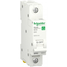 Автоматический выключатель 6kA 1P 40A В, Resi9 Schneider Electric R9F02140