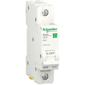 Автоматический выключатель 6kA 1P 50A В, Resi9 Schneider Electric R9F02150 №1