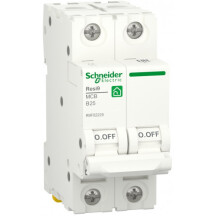 Автоматичний вимикач 6kA 2P 25A В, Resi9 Schneider Electric R9F02225