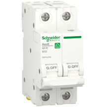 Автоматичний вимикач 6kA 2P 50A В, Resi9 Schneider Electric R9F02250