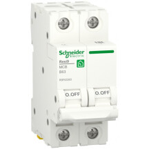 Автоматичний вимикач 6kA 2P 63A В, Resi9 Schneider Electric R9F02263