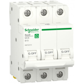 Автоматический выключатель 6kA 3P 10A В, Resi9 Schneider Electric R9F02310 №1