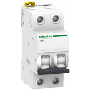 Автоматичний вимикач iK60N 2P 2A B Schneider Electric A9K23202 №1