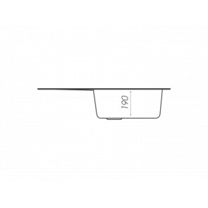 Гранитная мойка для кухни PLATINUM 7750 LIRA матовая Черная №5