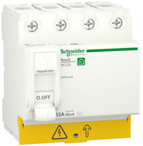 Устройство защитного отключения 4P 63A 30mA АС, Resi9 Schneider Electric R9R51463 №1