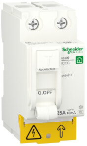 Пристрій захисного відключення 2P 25A 10mA А, Resi9 Schneider Electric R9R60225 №1