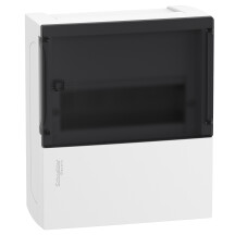 Щит Resi9 MP 1ряд/8 модулів, навісний, димчасті дверцята Schneider Electric MIP12108S