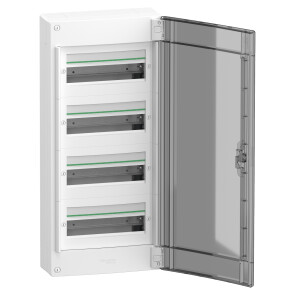 Щит розподільчий врізний, 4 ряди, 52 модулі, димчасті двері, PrismaSeT XS Schneider Electric LVSXP413 №2