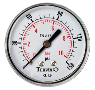 Манометр Tervix Pro Line 50 0-6 бар 1/4" рад. №2