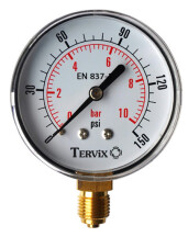 Манометр Tervix Pro Line 50 0-10 бар 1/4" рад.